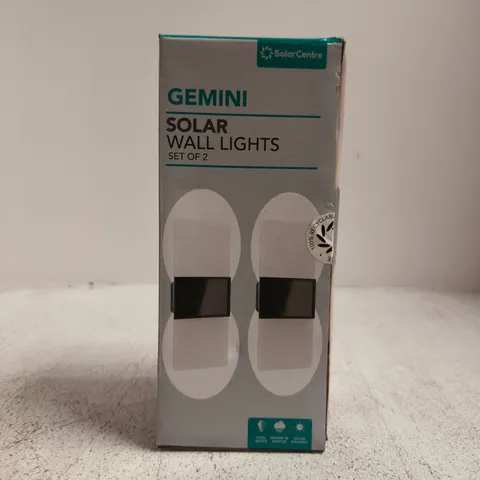 SOLARCENTRE GEMINI SOLAR WALL LIGHTS – SET OF 2