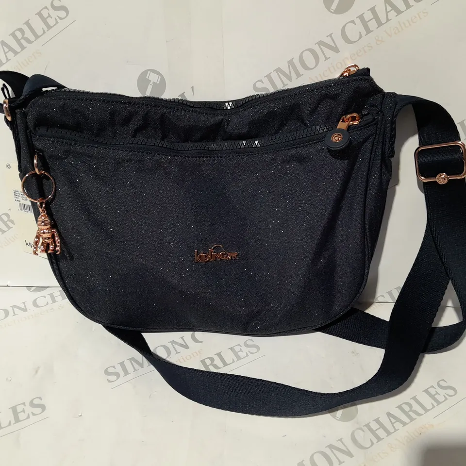KIPLING GLITTER ZAINA BAG IN NAVY 