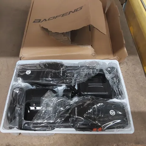 BOXED BAOFENG WALKIE TALKIE SET 