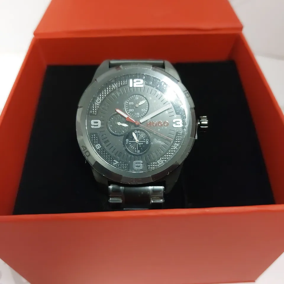 BOXED HUGO BOSS GENTS HUGO GRIP WRIST WATCH
