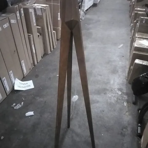 HABITAT TRIPOD FLOOR LAMP BASE - WALNUT STAIN