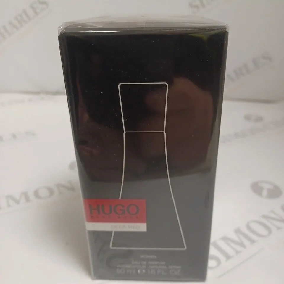 BOXED HUGO BOSS "DEEP RED" WOMAN EAU DE PARFUM 50ML