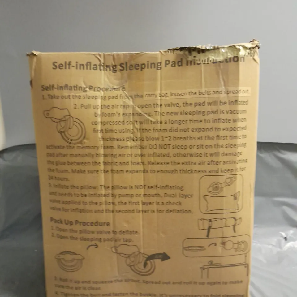 SELF-INFLATING SLEEPING PAD