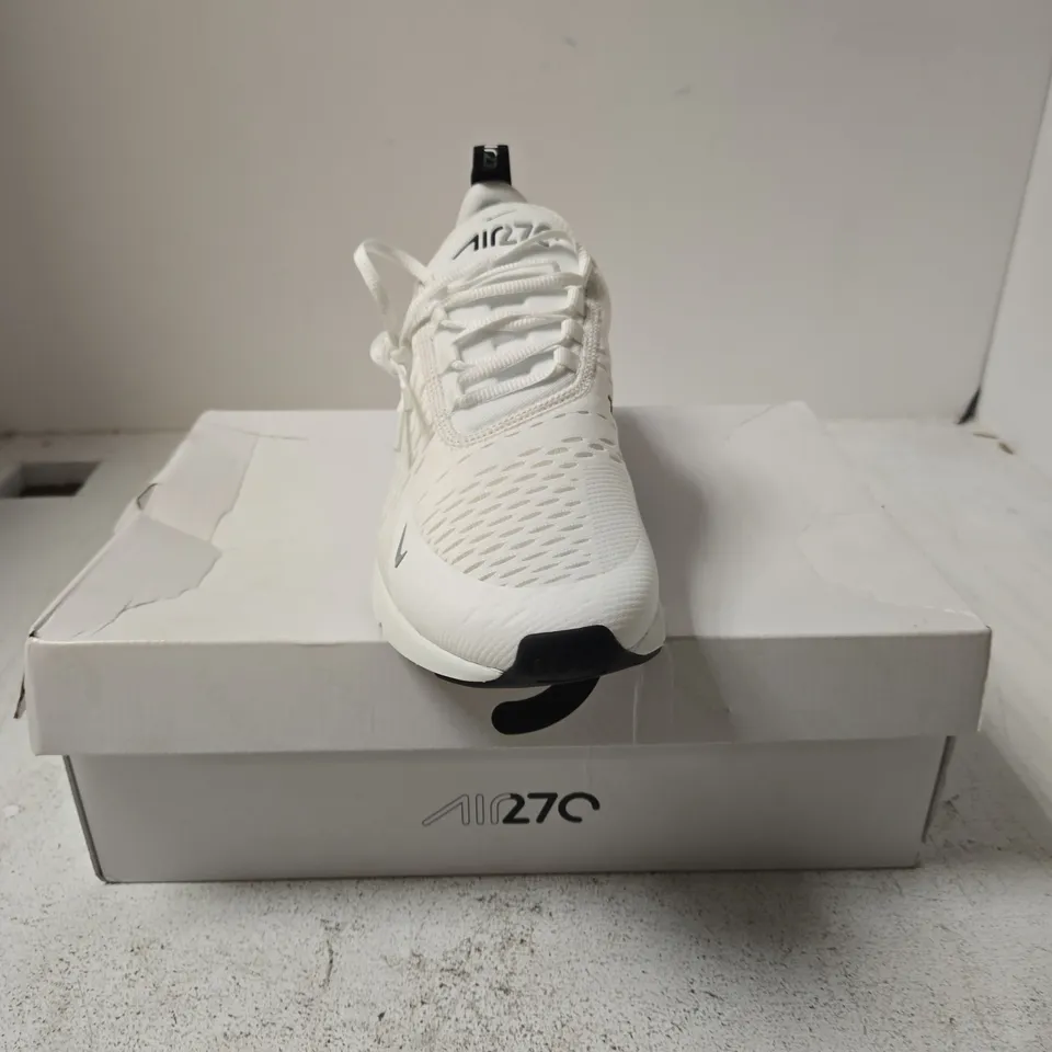 NIKE AIR MAX 270 SUMMIT WHITE/BLACK – UK 8