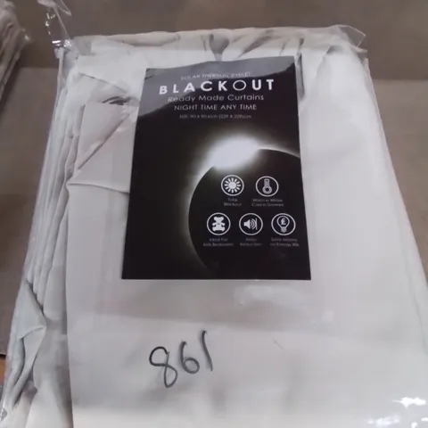 LUXURY EYELET BLACKOUT CURTAINS SIZE 90"Γ90"