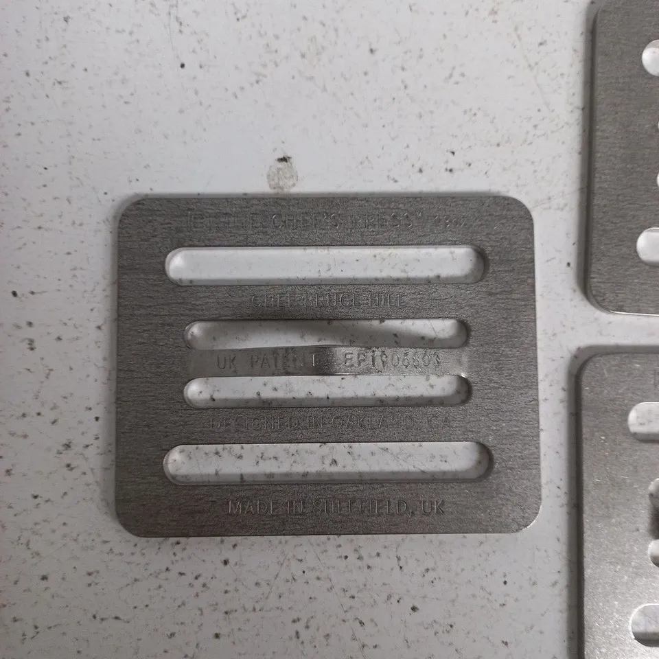 3X THE CHEFS PRESS PRESSES