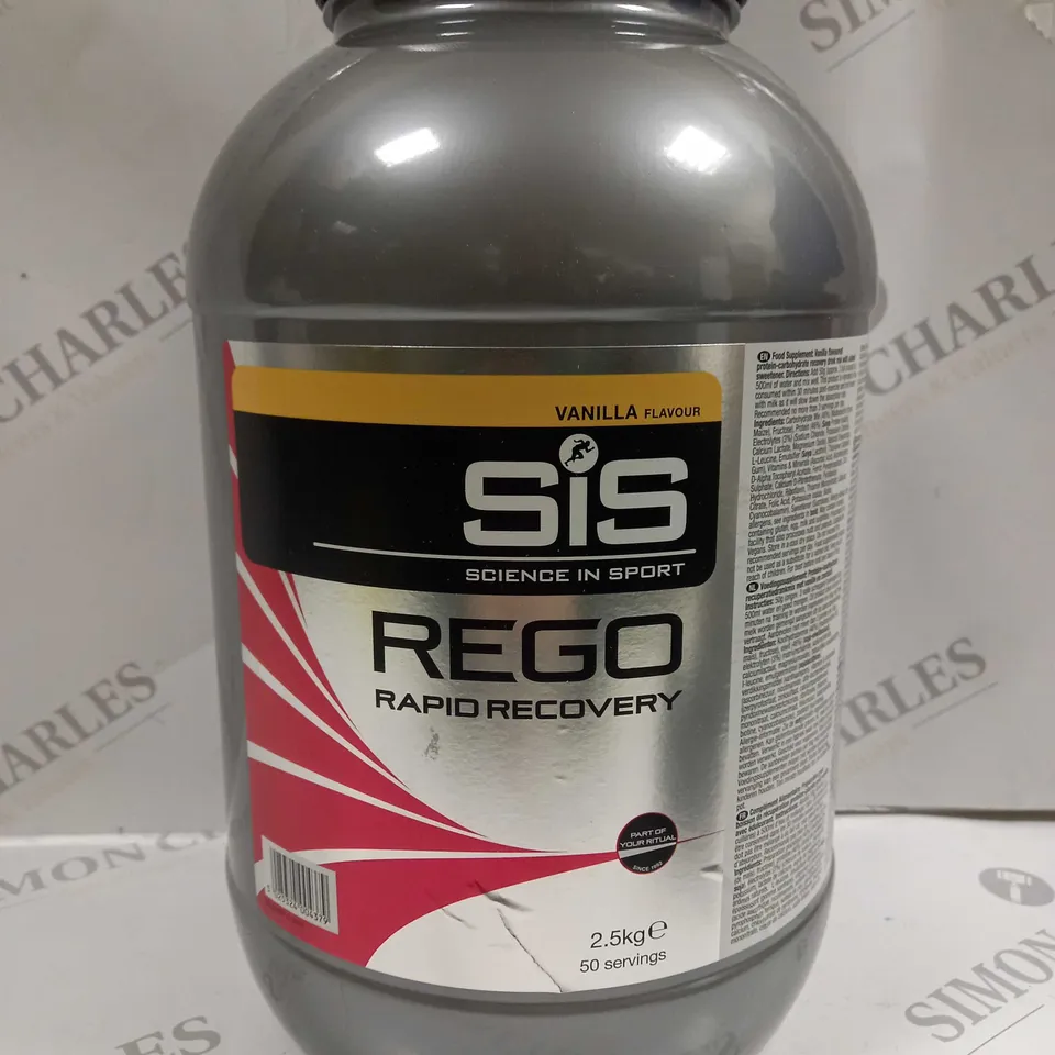 SIS REGO RAPID RECOVERY FOOD SUPPLEMENT VANILLA FLAVOUR 2.5KG 
