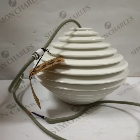 BTC HORIZONTAL BONE CHINA CEILING LIGHT - WHITE