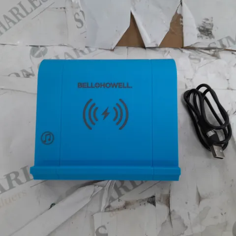 BOXED BELLHOWELL 2N1 WIRELESS CHARGING TOUCH SPEAKER CHARGER