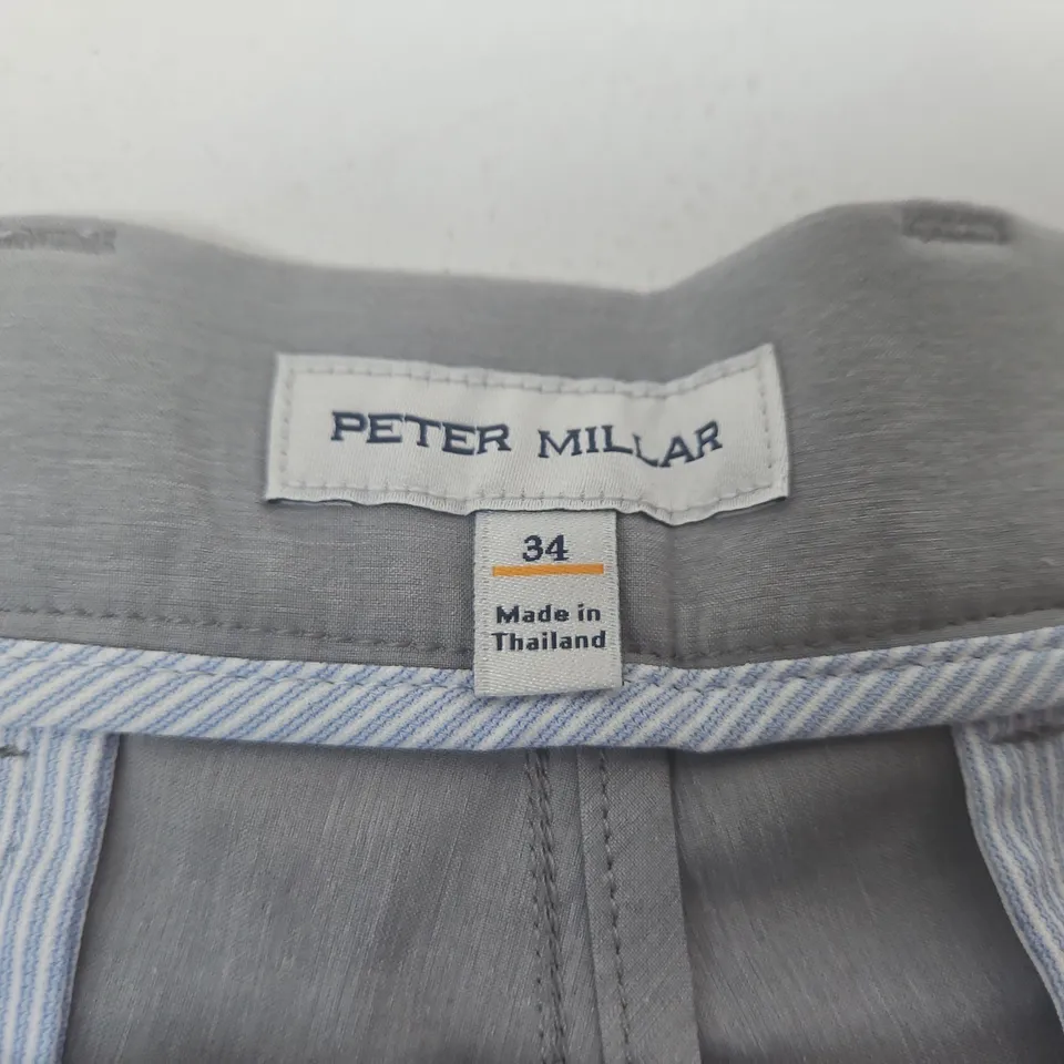 PETER MILLAR MEN'S SHORTS – GREY, UK 34 (US 34) – MADE IN THAILAND