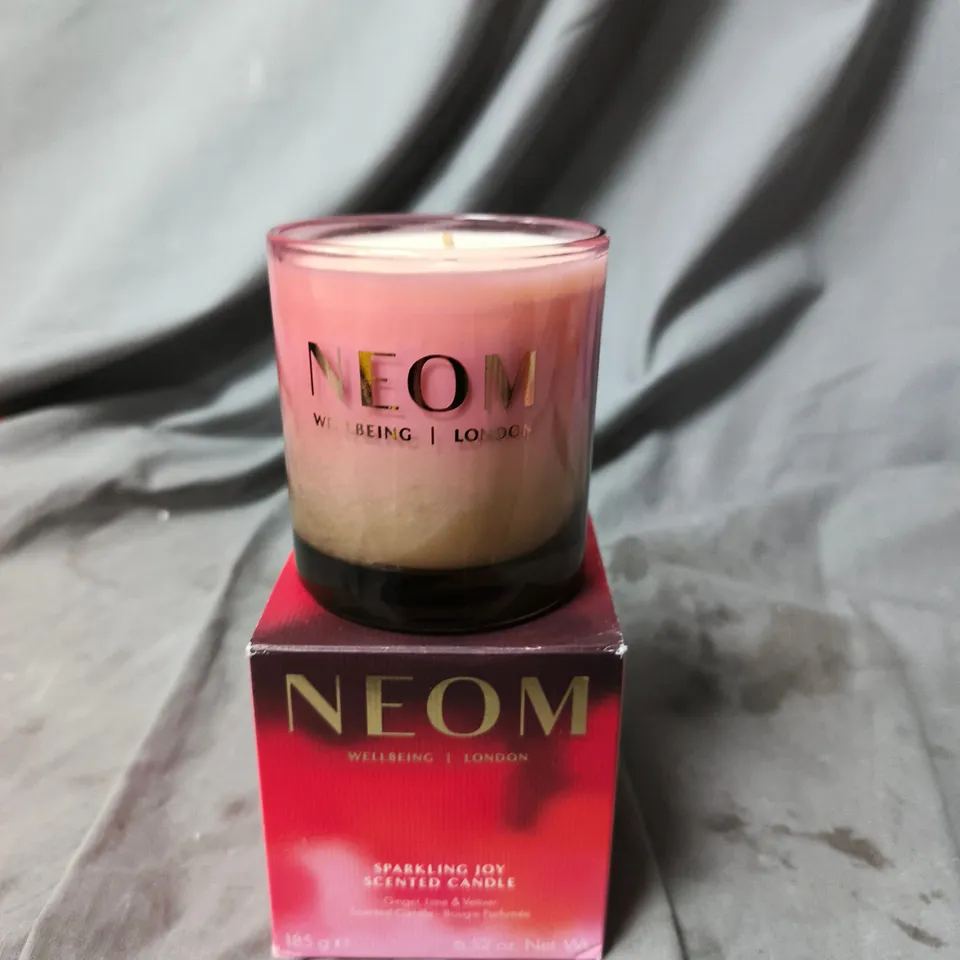 NEOM WELLBEING LONDON SPARKLING JOY SCENTED CANDLE 185G