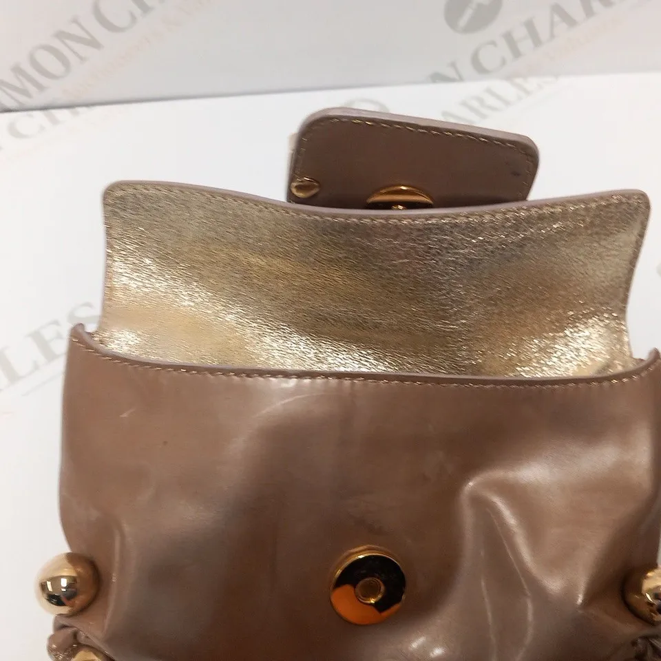 ROBERTO CAVALLI BRONZE CLUTCH
