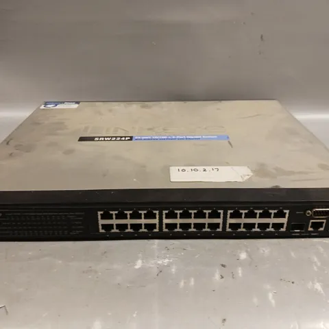 CISCO LINKSYS SRW224P 24-PORT 10/100 + 2 PORT GIGABIT SWITCH