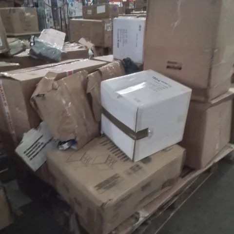 PALLET OF ASSORTED HOUSEHOLD GOODS AND PRODUCTS TO INCLUDE;BEDSIDE TABLE,CHEST OD DRAWERS,NEO TROLLEY 