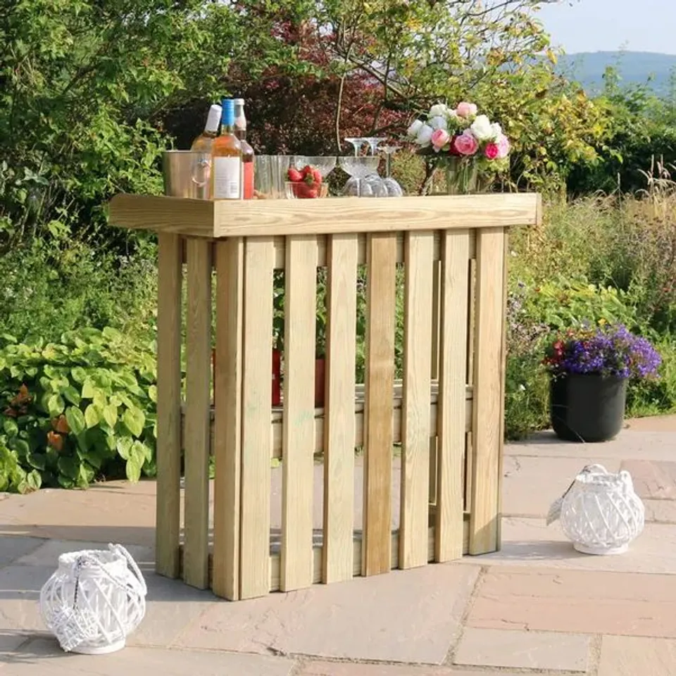 BOXED FOLDING GARDEN BAR
