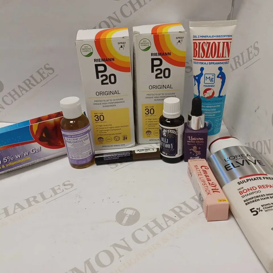 LOT OF 10 TO INCLUDE P20 ORIGINAL 30 , BISZOLIN AND BOND REPAIR SHAMPOO