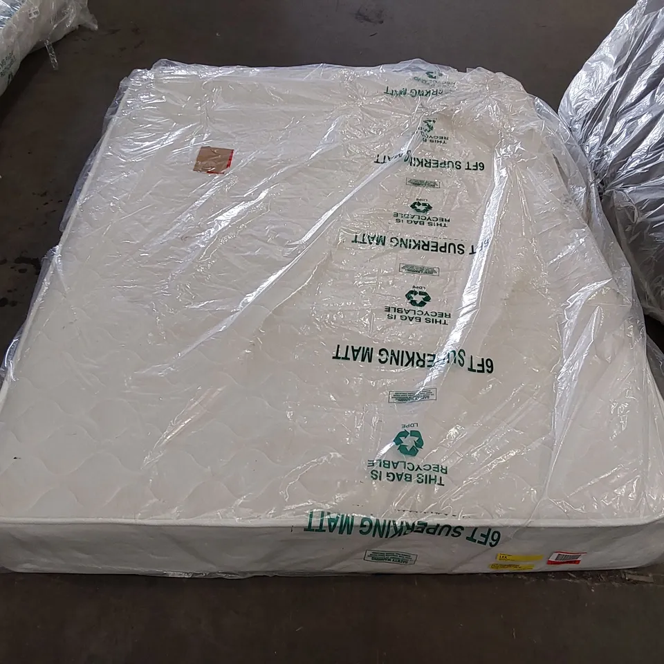 QUALITY BAGGED STONEHILL OPEN COIL 5' KING SIZED MATTRESS 