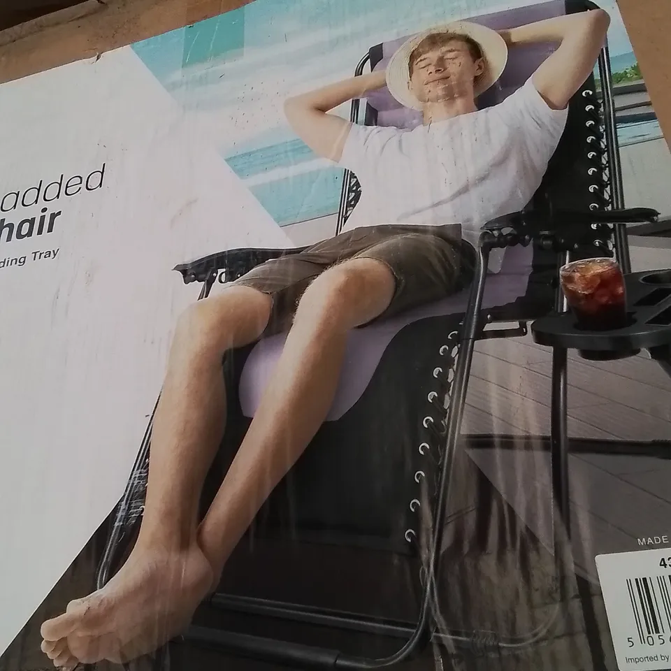 BOXED KEPLIN 2 PACK OF PADDED GRAVITY CHAIRS -COLOURS VARY-