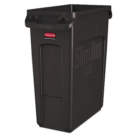 BOXED RUBBERMAID COMMERCIAL SLIM JIM WITH VENTING CHANNELS X4
