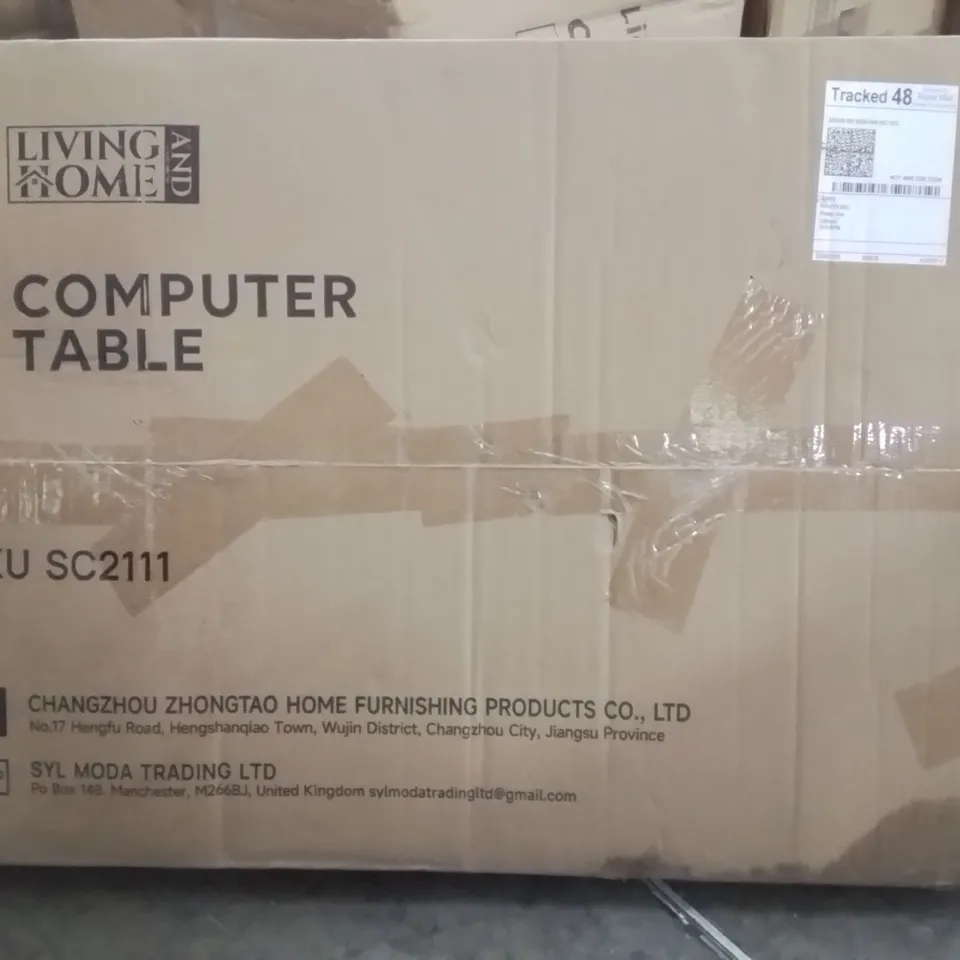 BOXED LIVING AND HOME COMPUTER TABLE