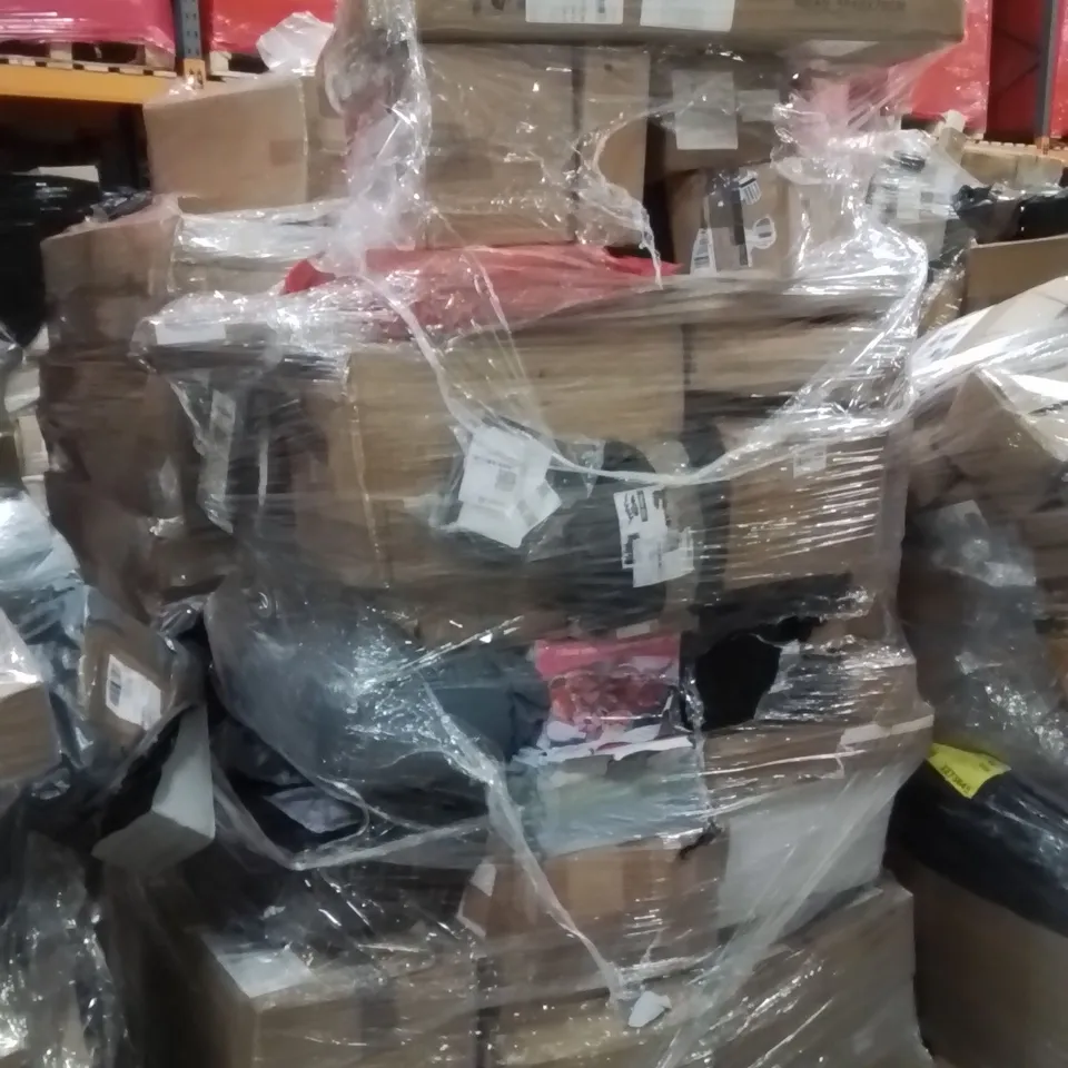 PALLET OF ASSORTED HOUSEHOLD GOODS AND PRODUCTS TO INCLUDE;HANDHELD VACUUM CLEANER,OUTSIDE LIGHT,PLATE SET