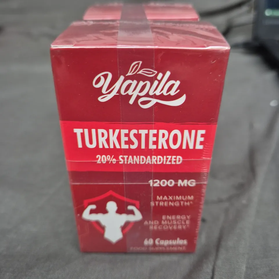 2 X YAPILA TURKESTERONE – 60 CAPSULES (20% STANDARDIZED)