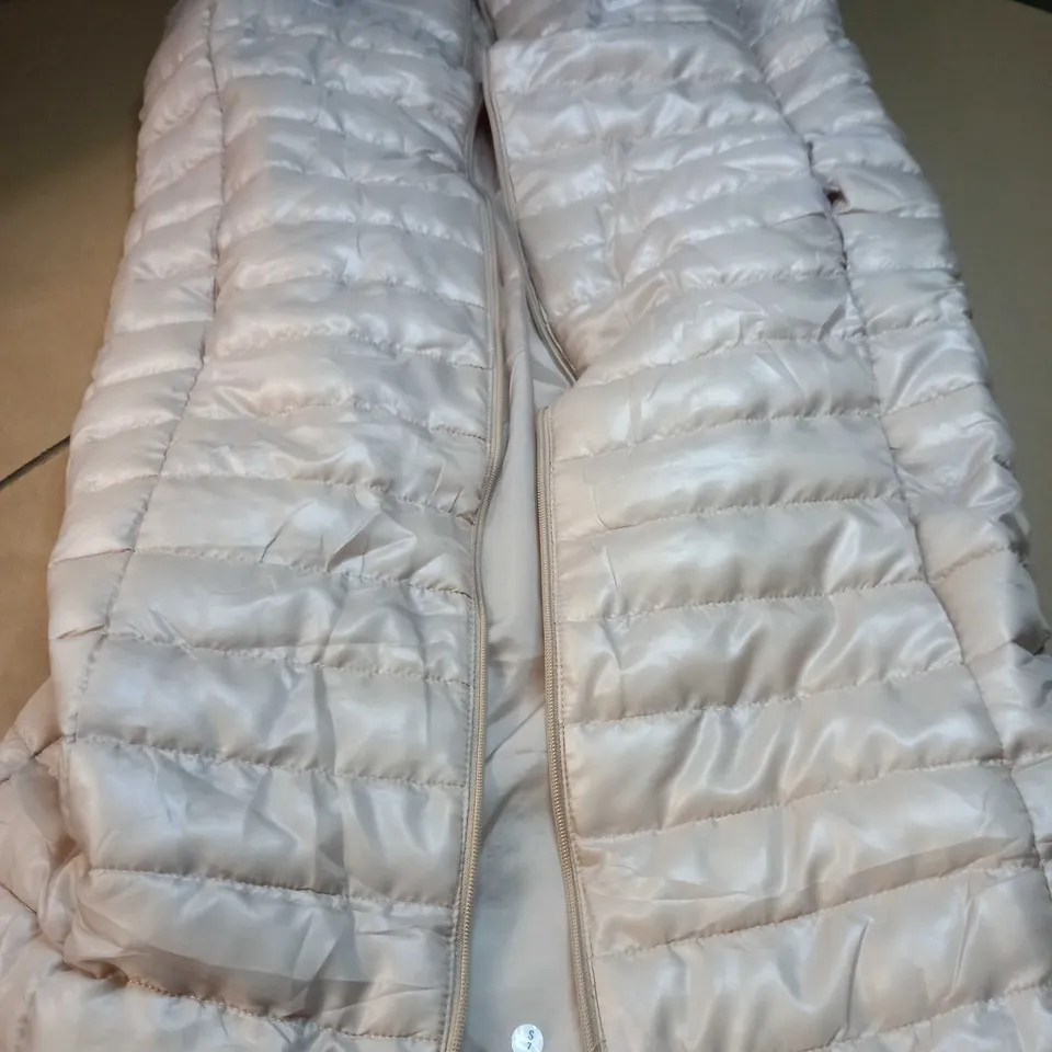 BOOHOO STONE HIGH SHINE LONGLINE GILET - SIZE 16