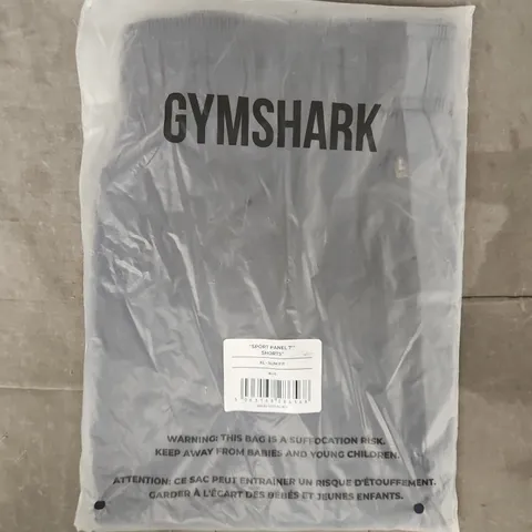 BAGGED GYM SHARK SPORT PANEL 7" SLIM FIT SHORTS IN BLUE SIZE XS