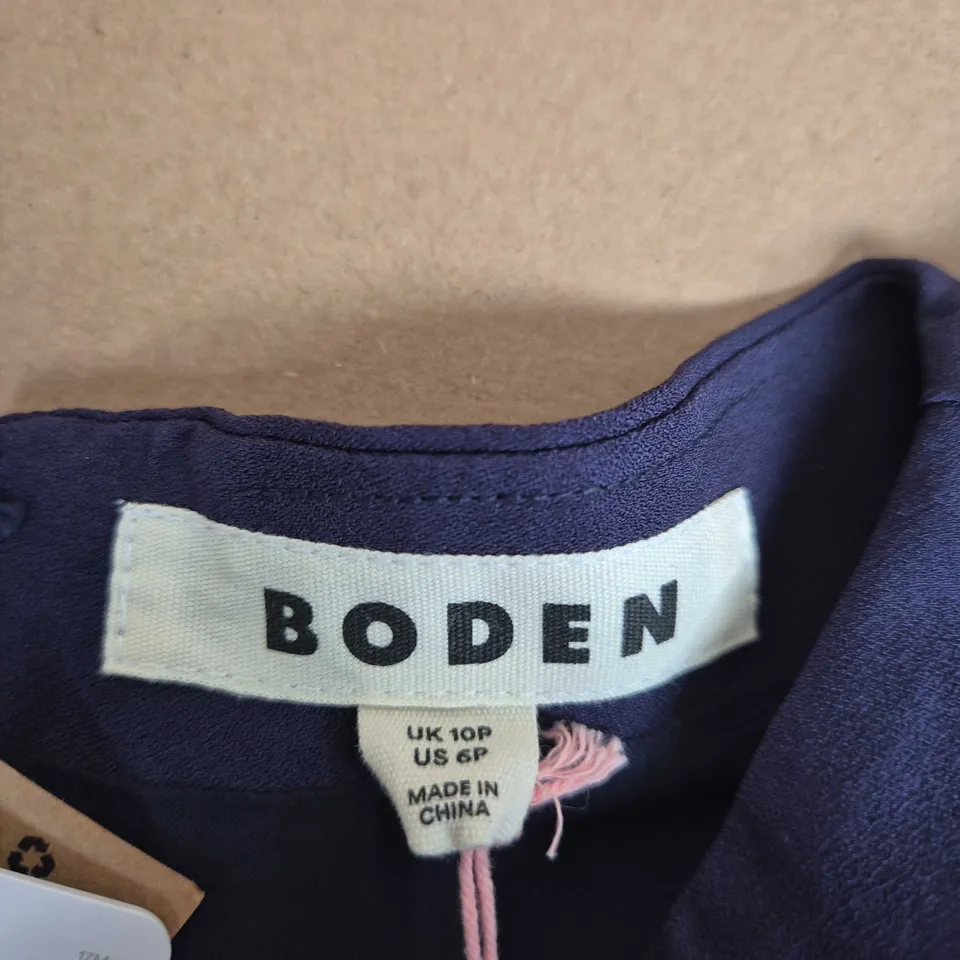 BODEN GWEN SLASH NECK JUMPSUIT – NAVY, UK 10P (US 6P)