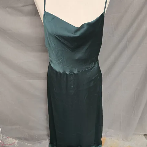 VILA VIRAVENNA STRAP ANKLE DRESS IN SCARAB SIZE EU 40