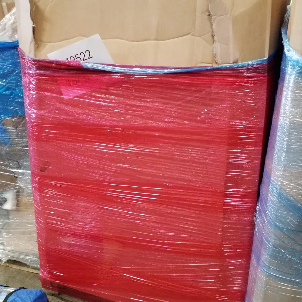 PALLET CONTAINING ASSORTED PRODUCTS TO INCLUDE STORAGE BOX, DOME TENT, COLOURED CREPEPAPER, DRAWER ORGANIZER, VACUUM STAND