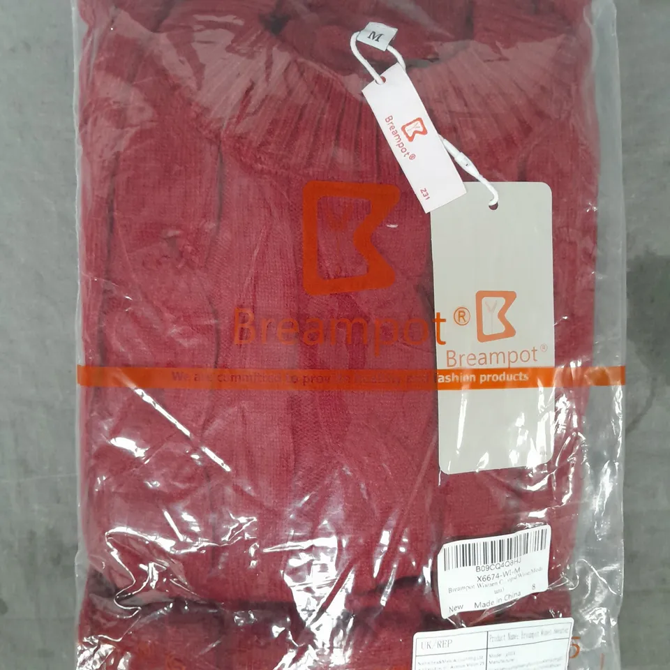 BREAMPOT WOMEN'S SWEATER IN RED SIZE MEDIUM