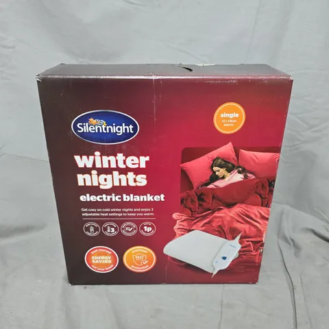 SILENTNIGHT WINTER NIGHTS ELECTRIC BLANKET - SINGLE 