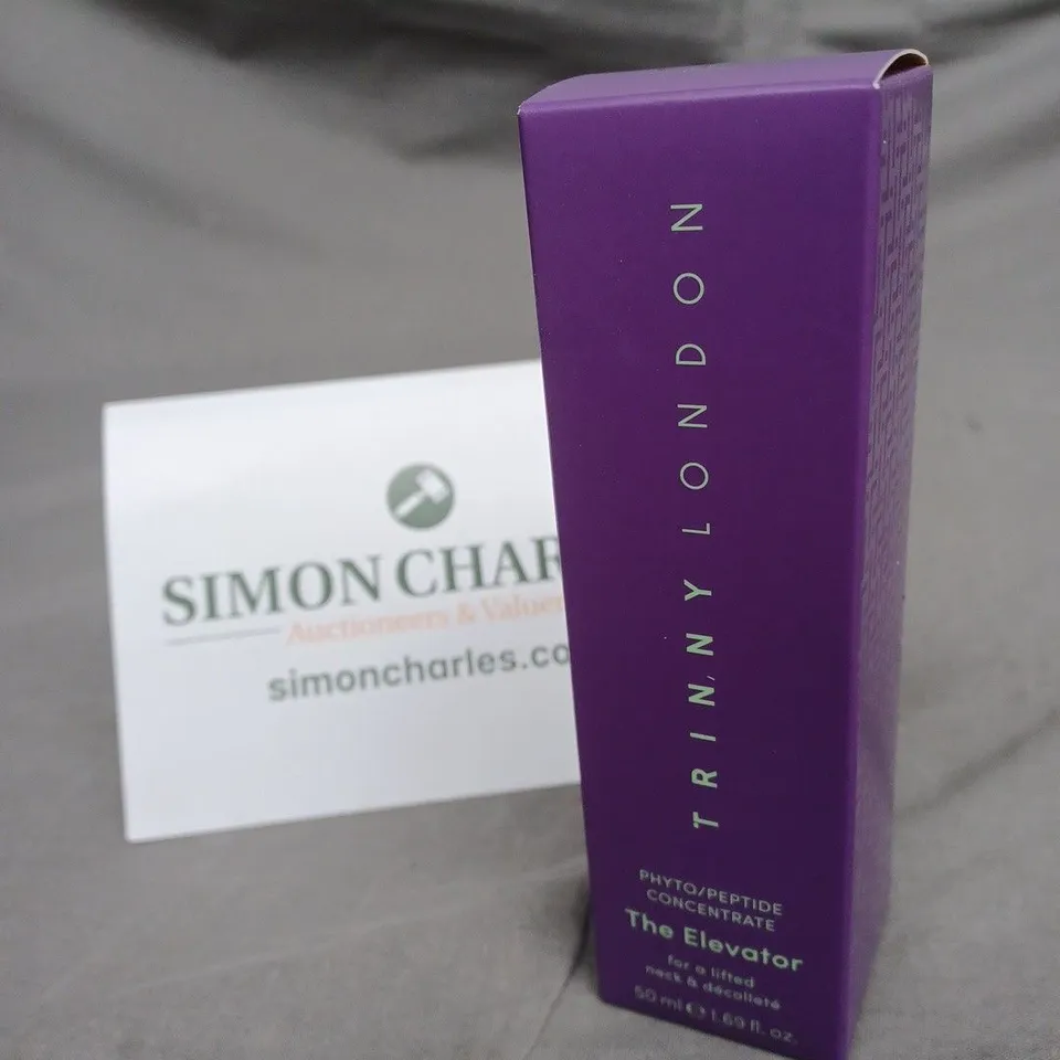 BOXED AND SEALED TRINNY LONDON - THE ELEVATOR - PHYTO/PEPTIDE CONCENTRATE - 50ML