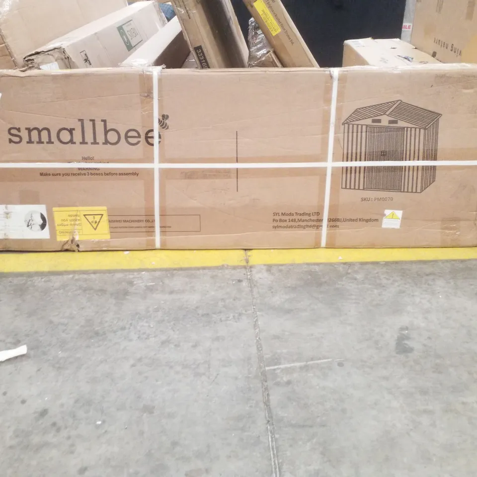 BOXED SMALLBEE ANTHRACITE GARDEN SHED