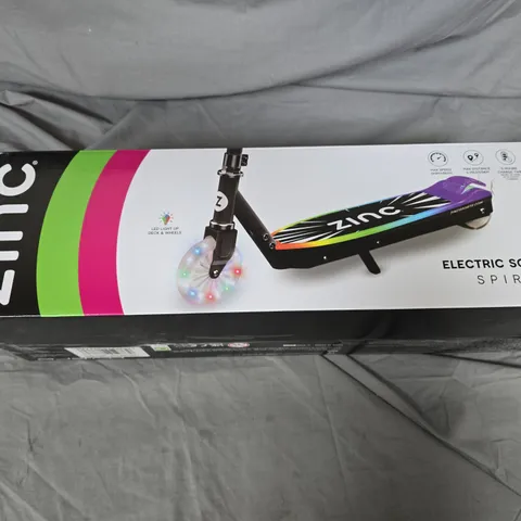 ZINC SPIRIT KIDS ELECTRIC SCOOTER - BLACK/GREEN - COLLECTION ONLY
