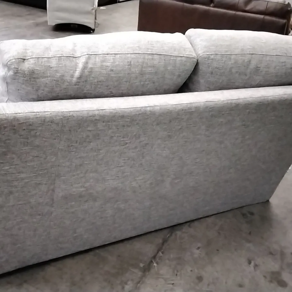 QUALITY BRITISH DESIGNER G PLAN MANUFACTURED TAYLOR 2 SEATER SOFA - GRAPHENE DUSK FABRIC 