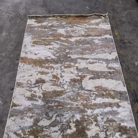 AREA RUG WITH NEUTRAL ABSTRACT PATTERN β GREY, BEIGE & BROWN (170X230CM)