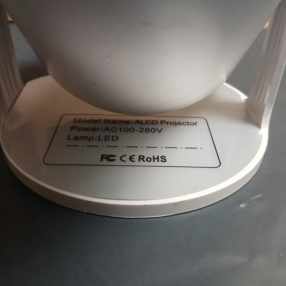 ALCD PROJECTOR – LED LAMP, AC100-260V, WHITE DESKTOP PROJECTOR