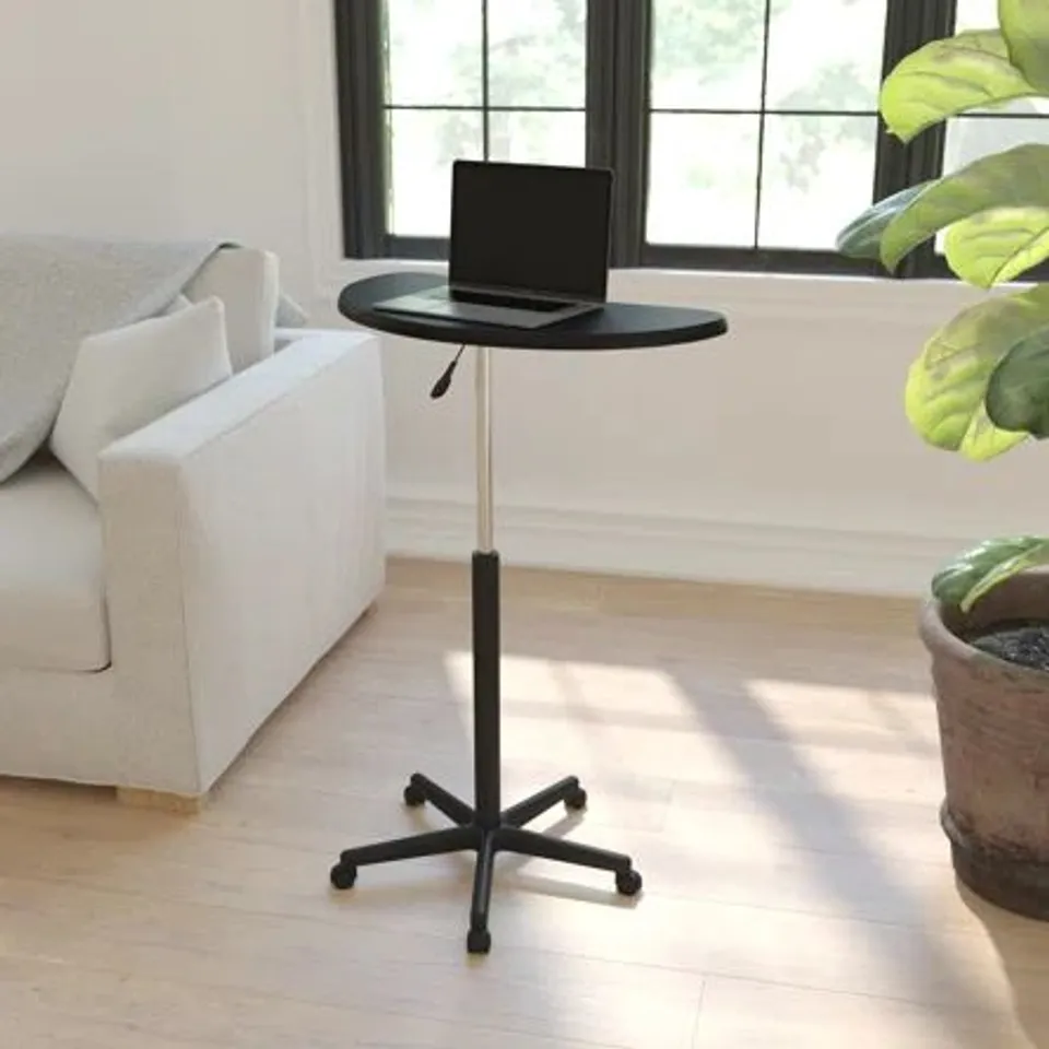 BOXED SIT & STAND MOBILE LAPTOP COMPUTER STOOL