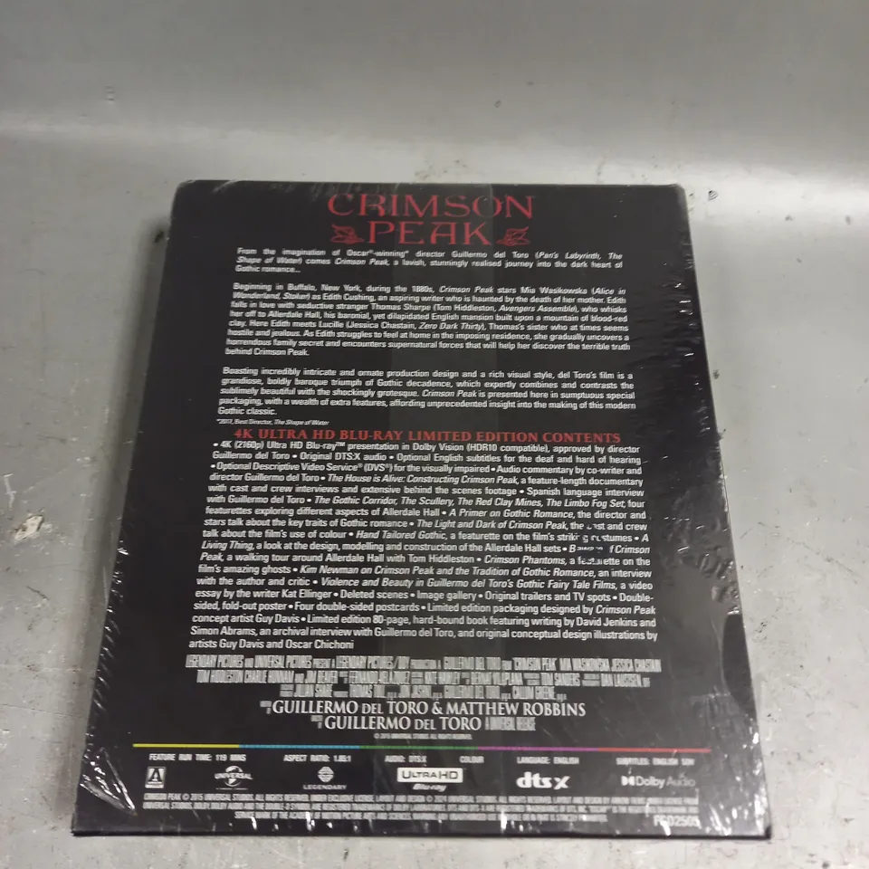 SEALED CRIMSON PEAK LIMITED EDITION ULTRA HD BLU-RAY 