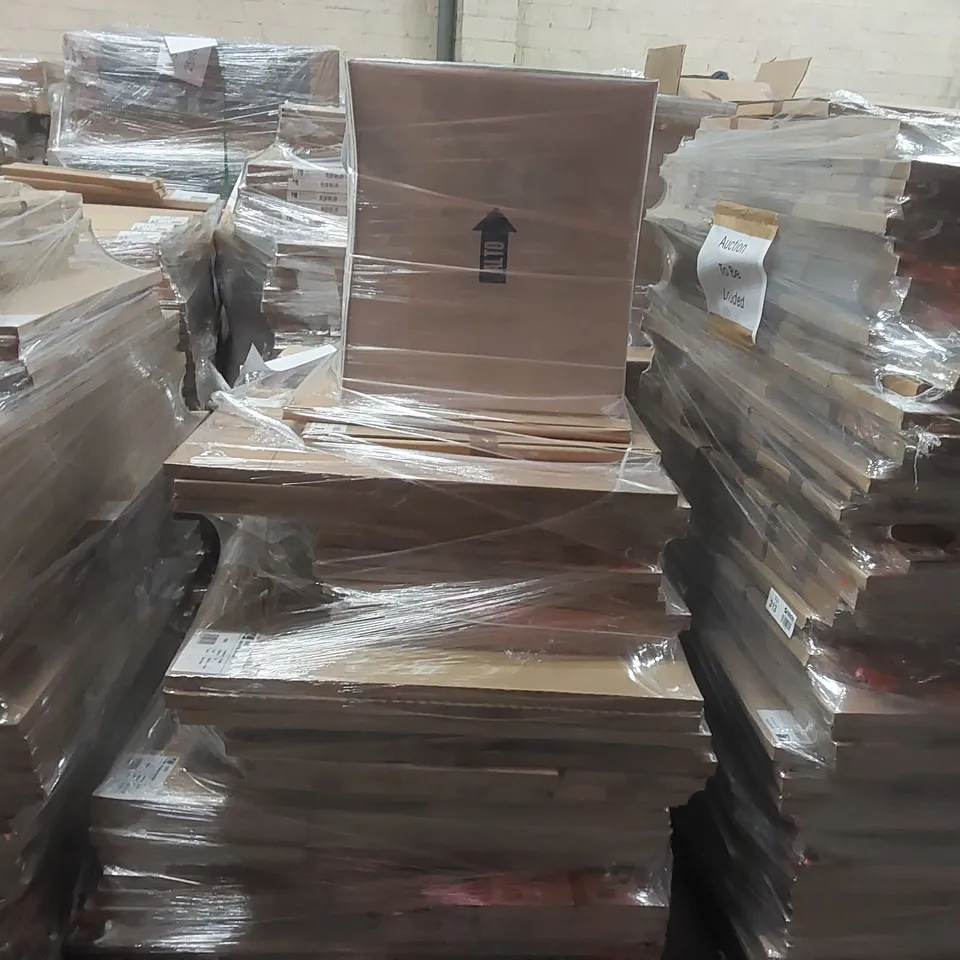 PALLET CONTAINING A LARGE QUANTITY OF ASSORTED BATHROOM FURNITURE PANELS INCLUDING: VANITY END PANELS, WC BLANKING PANEL ECT