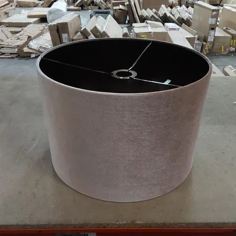 BOXED BOW 26.5cm H VELVET DRUM LAMP SHADE