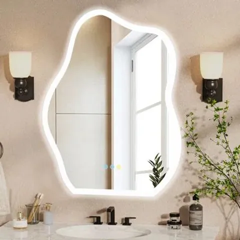 BOXED METAL ASYMMETRICAL MIRROR 43" (1 BOX)