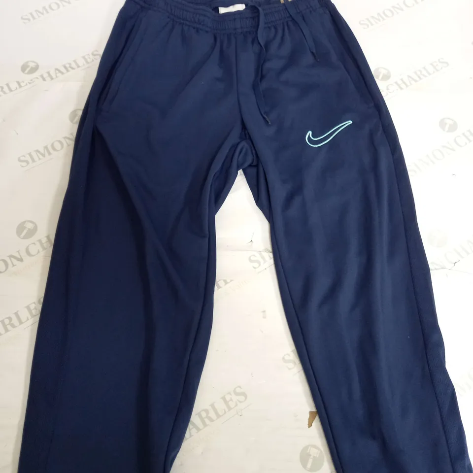 NIKE STANDARD FIT NAVY TRACKSUIT PANTS - SMALL