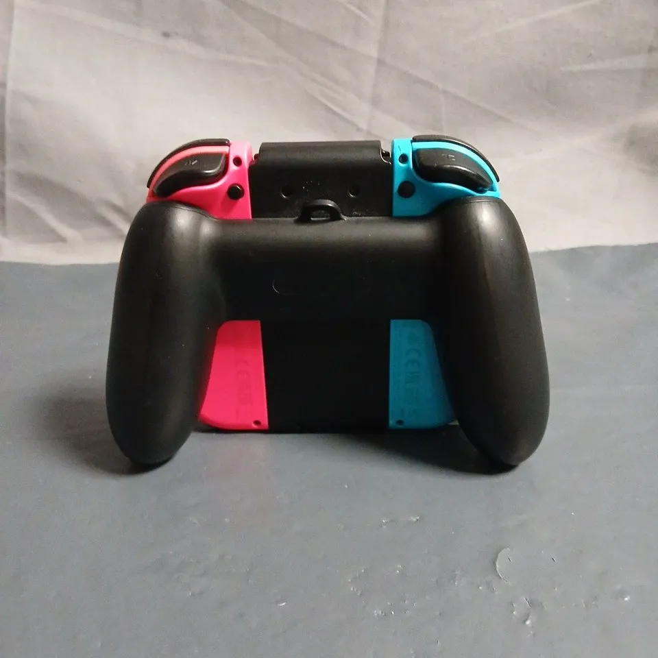 NINTENDO SWITCH JOY-CON CONTROLLERS (L BLUE, R NEON PINK) WITH GRIP 