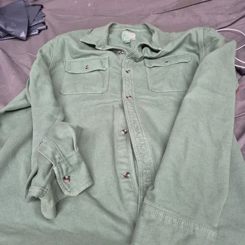 FAT FACE OLIVE GREEN SHIRT JACKET – 4XL TALL (MEN'S)