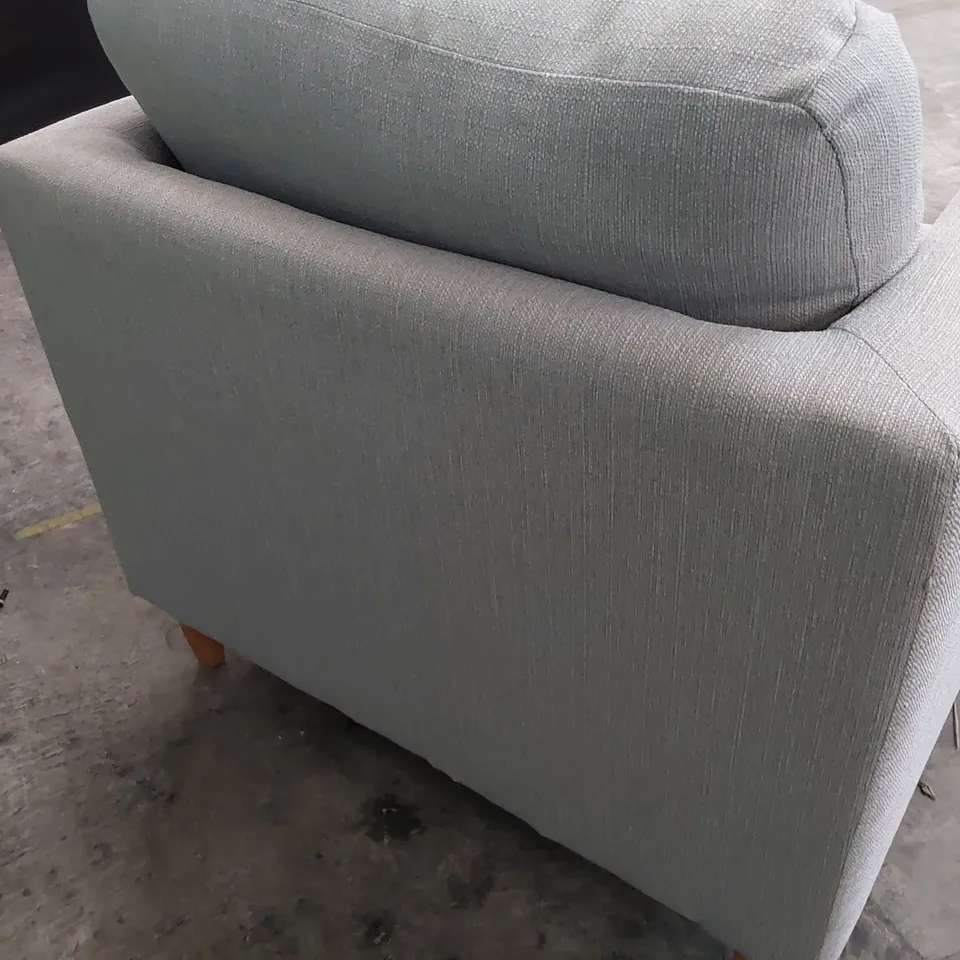 DESIGNER SNUGGLER CHAIR GREY FABRIC 