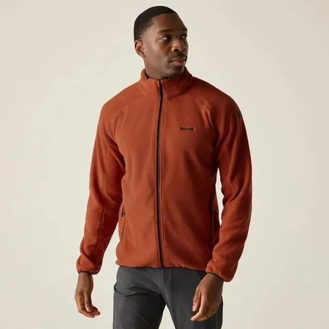 REGATTA MEN'S HADFIELD FULL ZIP FLEECE | BRICK 4XL