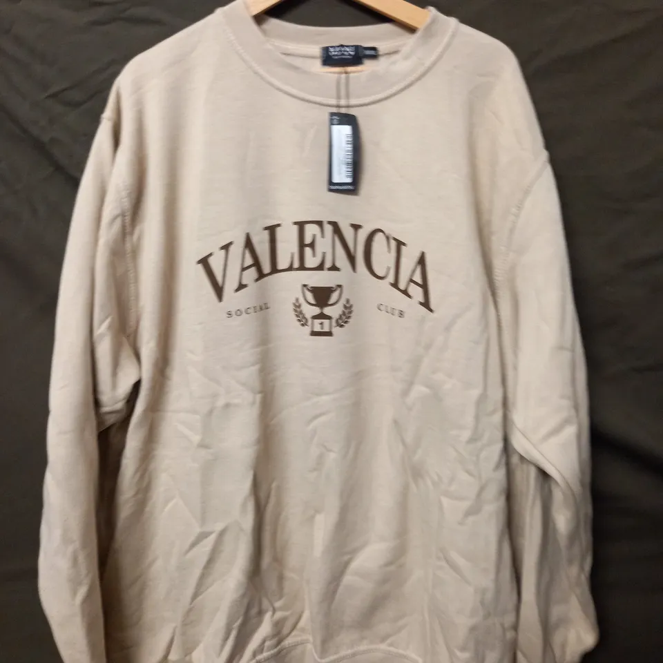BOOHOO MAN VALENCIA JUMPE RIN SAND - 5XL